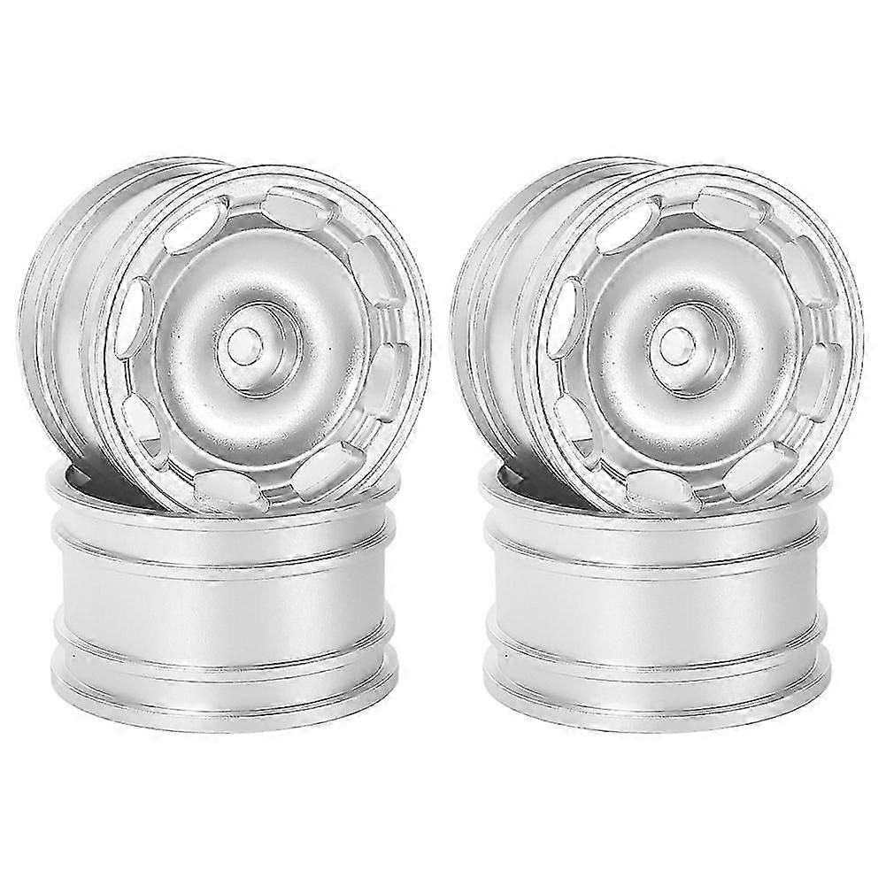 4Pcs Aluminum Alloy Wheel Rim for M03 M04 M05 M06 M07M08 MB-01 XM-01 MF01-XM Chassis Upgrades Silve