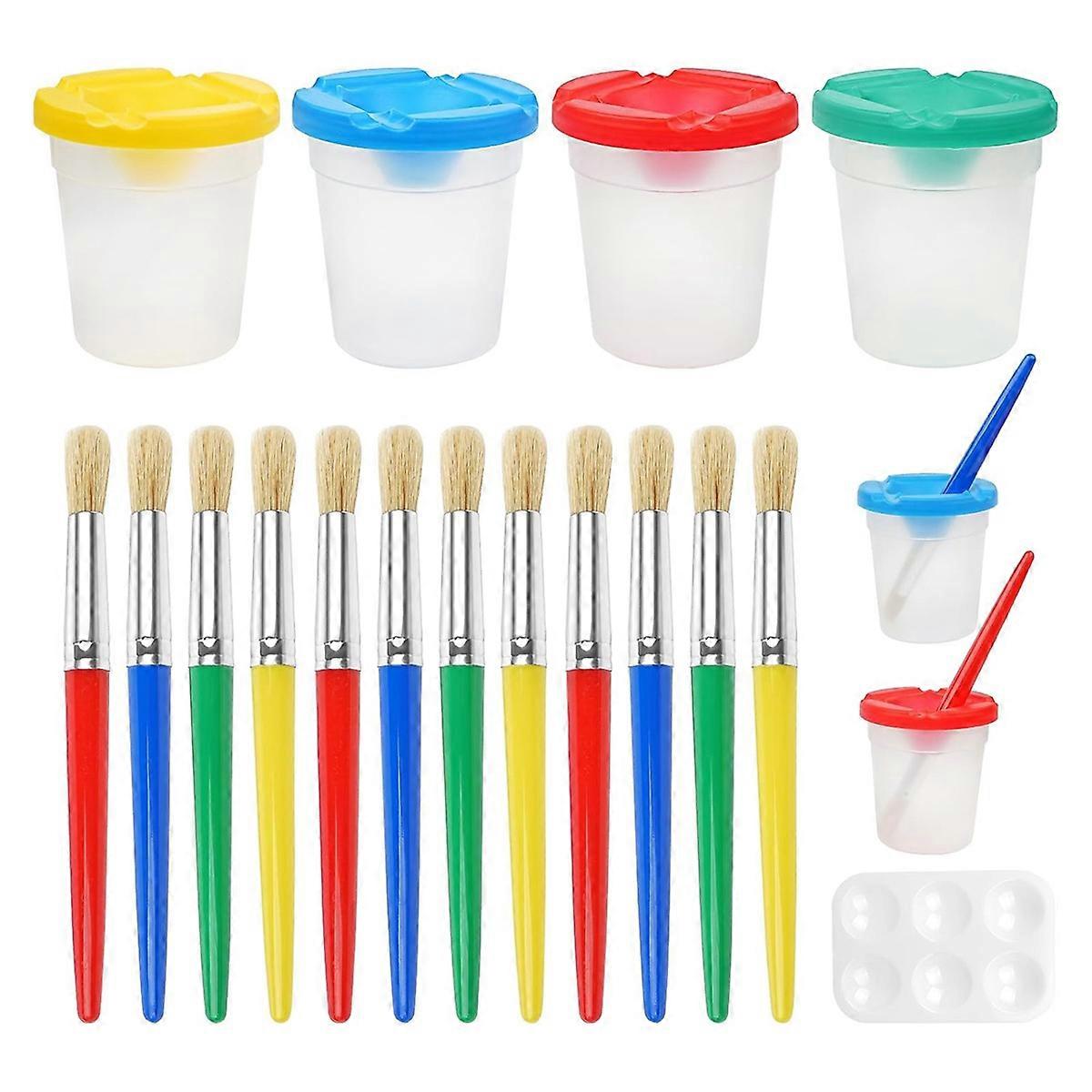 Pincéis infantis, conjunto de 17 pincéis infantis
