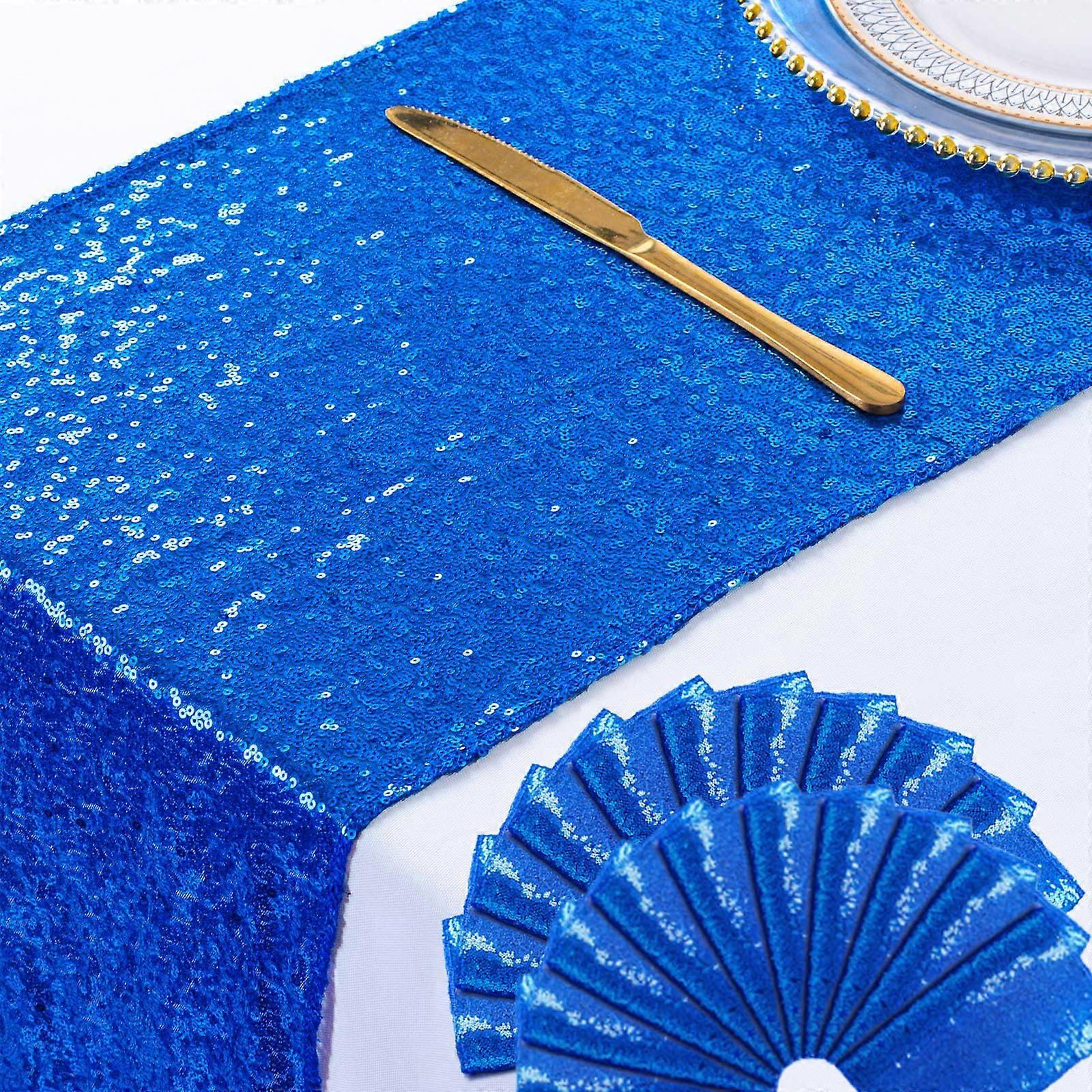 20 Packs Sequin Sparkle Table Runner for Dining Decoration 12x108 Inch