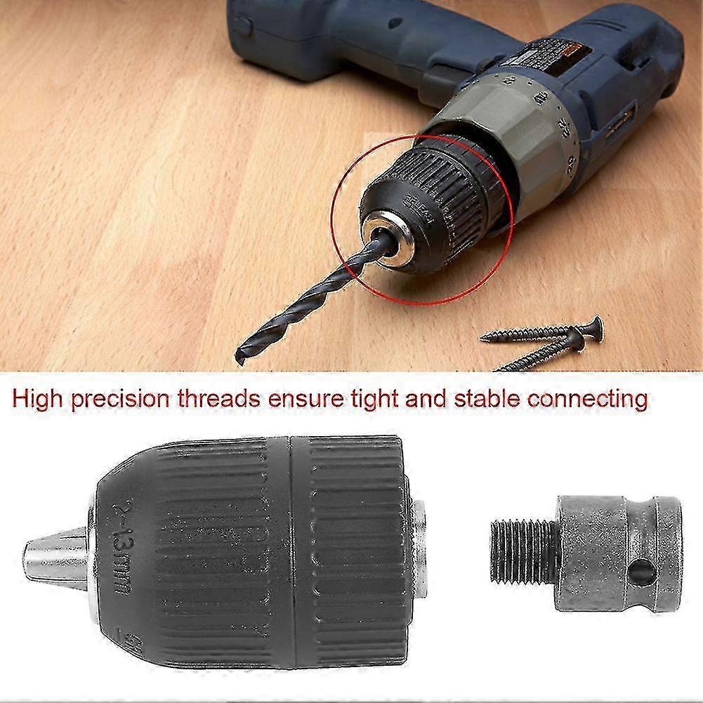 2-13mm Keyless Drill Chuck 1/2"-20unf Thread Edition