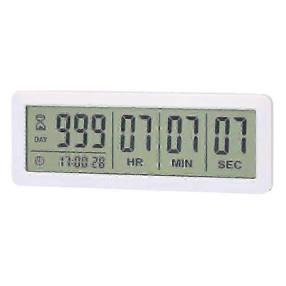 Big Digital Countdown Days Timer Clock - 999 Days Countdown Clock Timer pour Graduation Lab Kitchen (emmêlement)