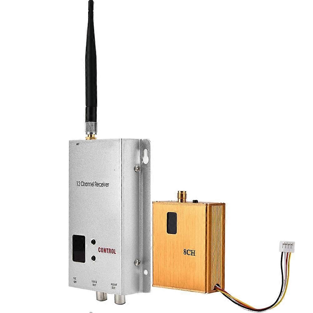 1.2G 800mW Wireless AV Transceiver Kit Metal Compact Black
