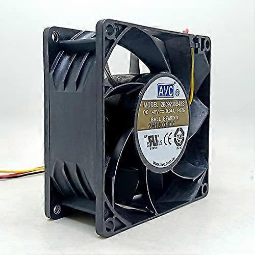 Case Fans 2B09238B48S for AVC 9238 48V Double Ball Inverter Fan 9cm High Speed and Large Volume PWM Fan