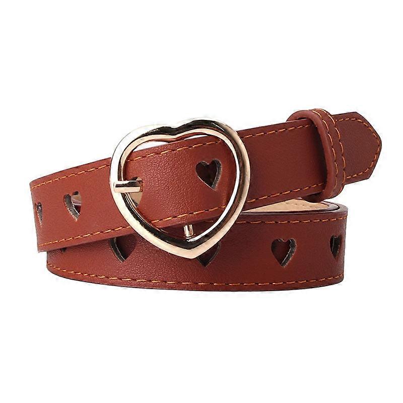 Ceinture en forme de cœur creuse Femmes All-match Sweet Girl Jupe en laine Ceinture décorative