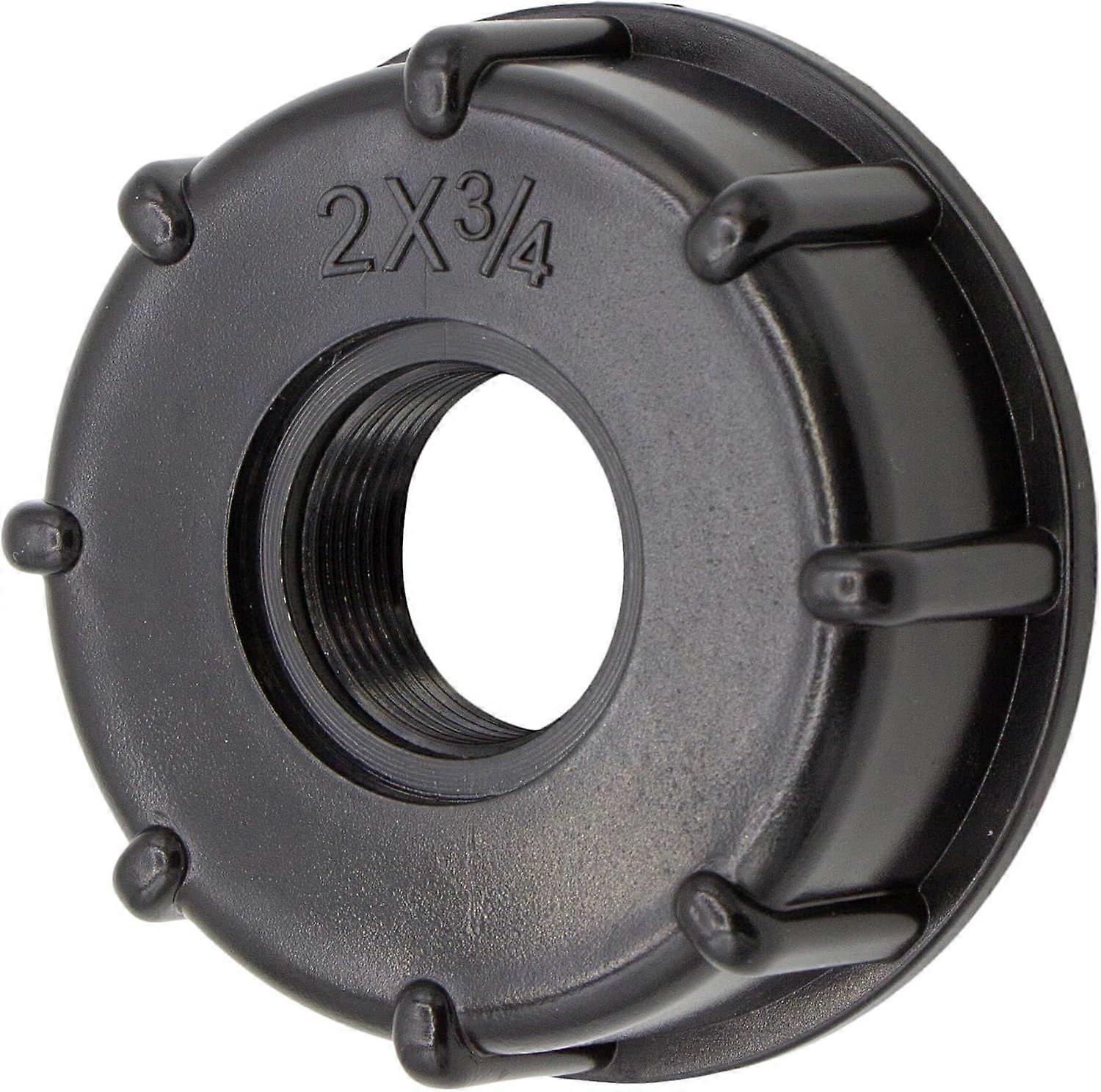 S60 x 6, 3/4" internal thread, plastic, black