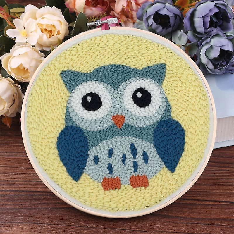 Printed Pattern Cloth Manual Yarn Package Needle 15 Cm Owl Bird