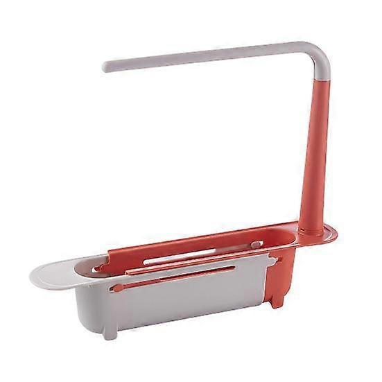 Telescopic Sink Storage Rack Universal Simple Installation Ventilated Kitchen Dish Drainer Expandable Sponge Holder