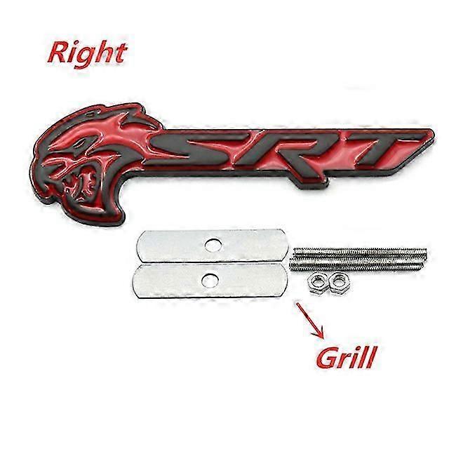 3D Metal Car Emblem Front Grille Fender Trunk Badge Sticker For Charger SRT Hellcat Journey Challenger Journey Caravan