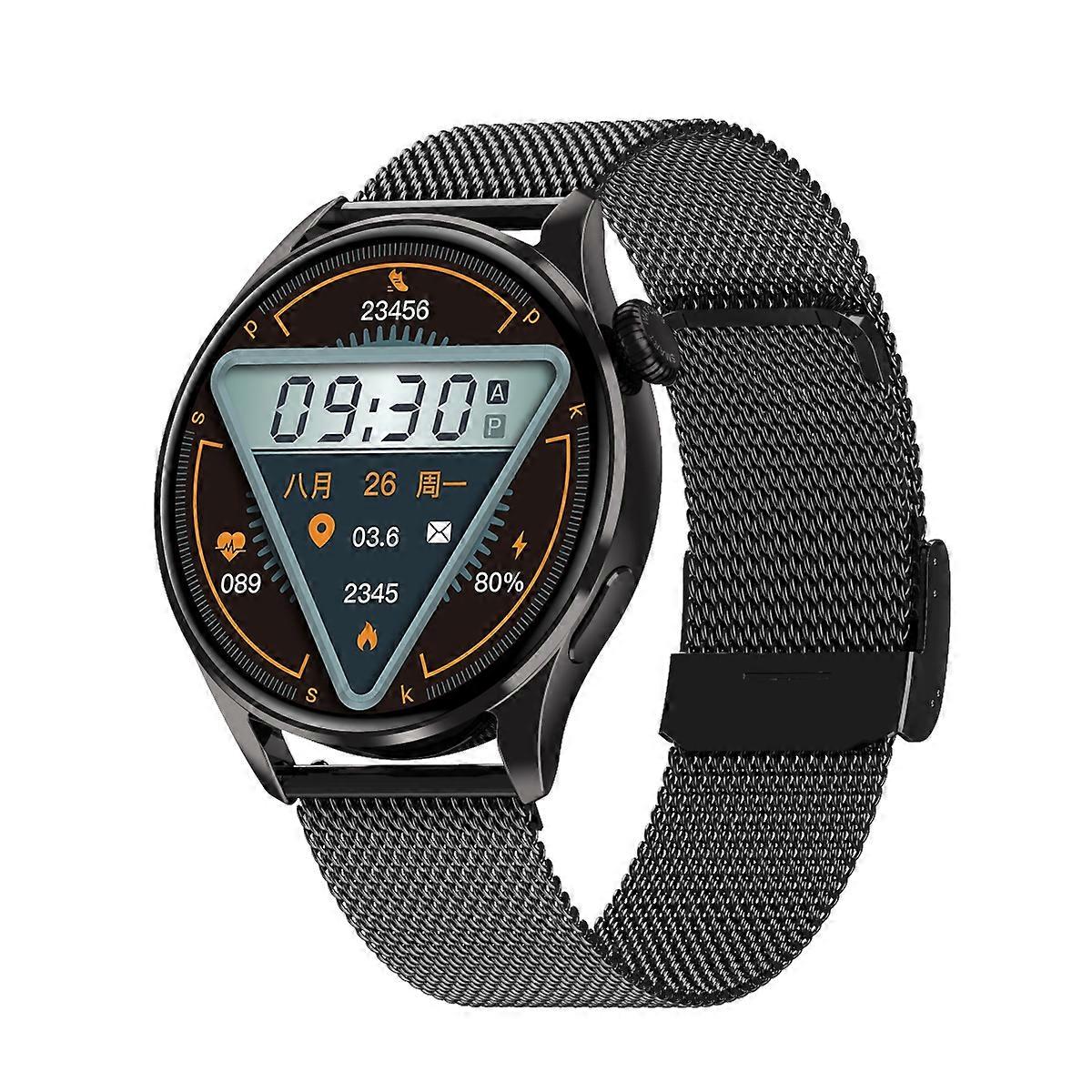 Q3 Max 1.36 inch Color Screen Smart Watch,Steel Strap,Support Heart Rate Monitoring / Blood Pressure Monitoring