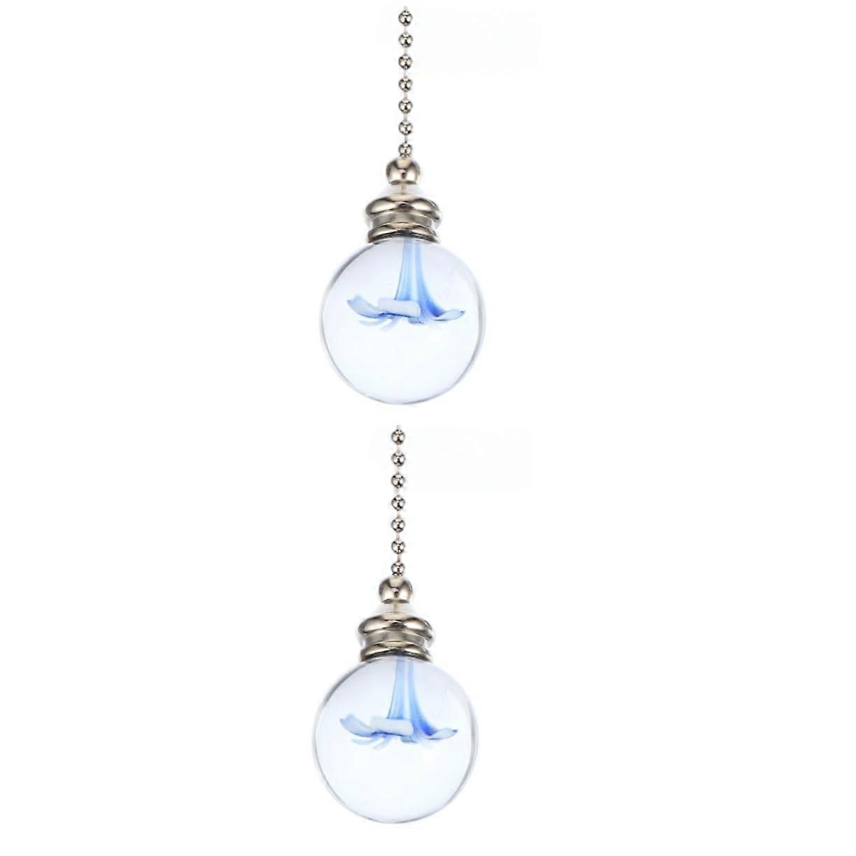 Light Chain Ceiling Decorative 2-Piece Chandelier Pendant Light, Home Ceiling Fan Light