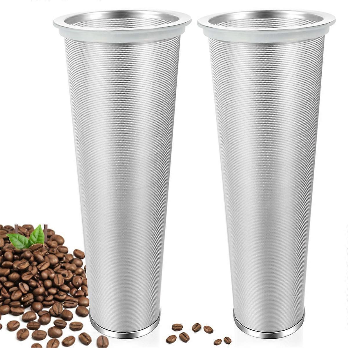 2 PCS Cold Brew Coffee Filter,Water Filter, Wide Mouth Jar 64oz