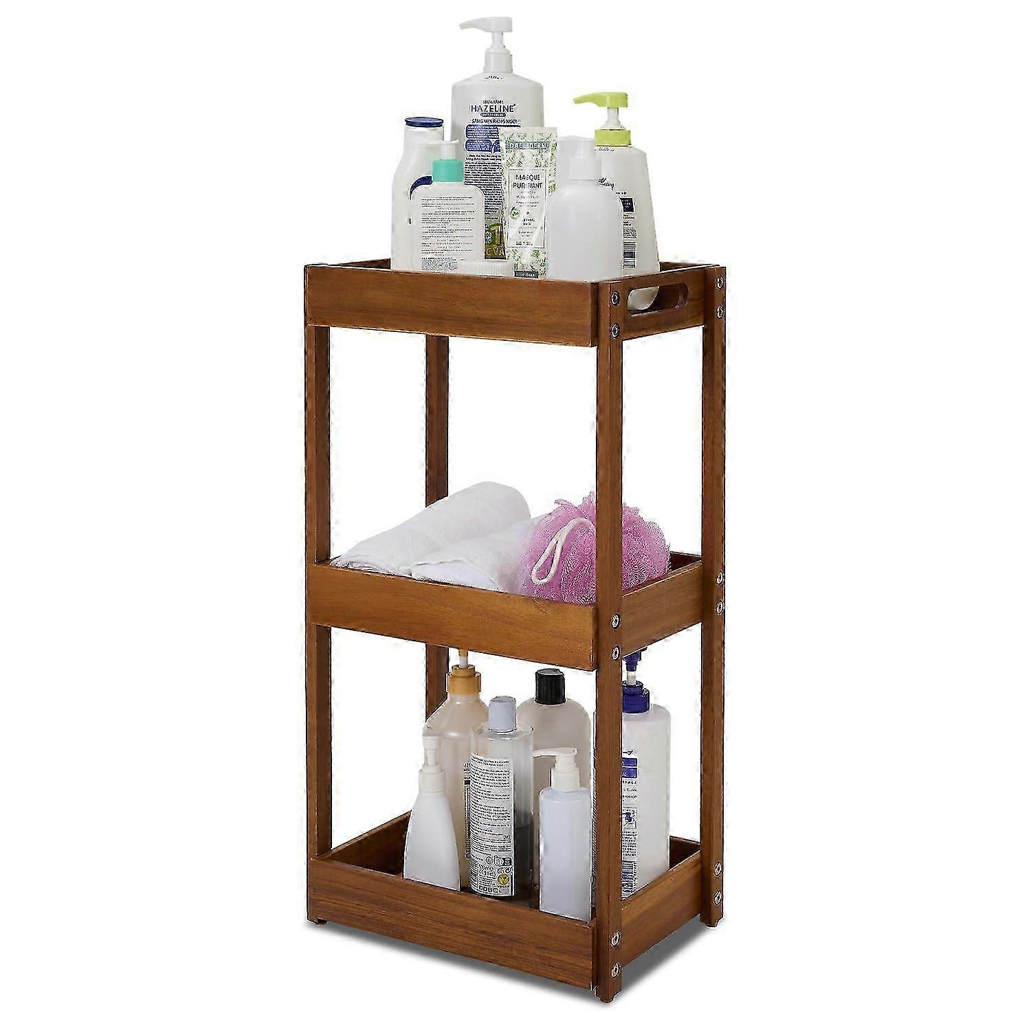 Acacia Wood Shower Caddy for Bathroom
