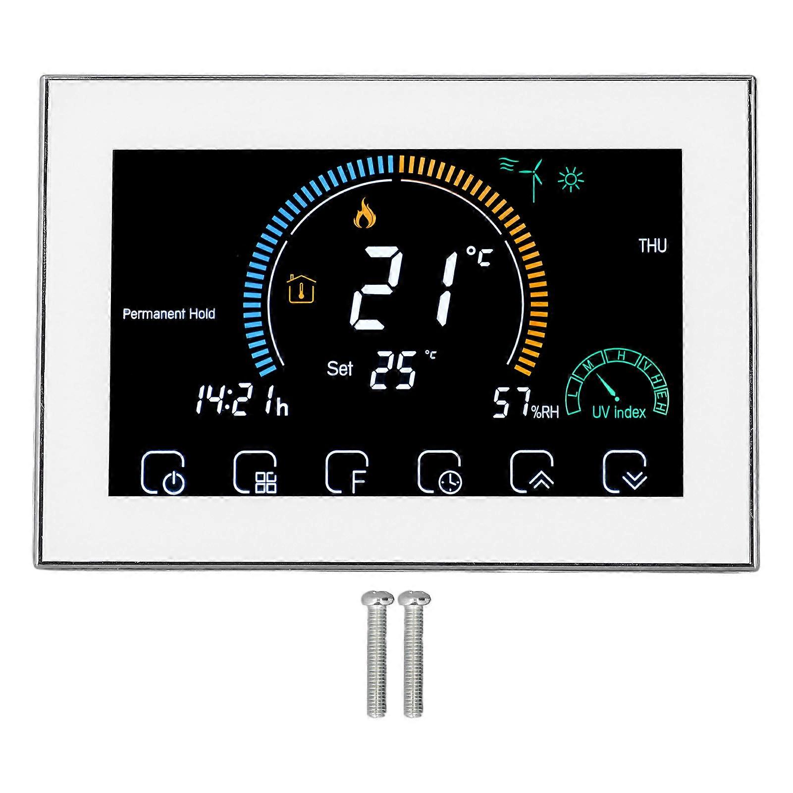 Central Air Conditioner Thermostat LED Touch Screen Programmable Smart WiFi Temperature Controller 95‑240V
