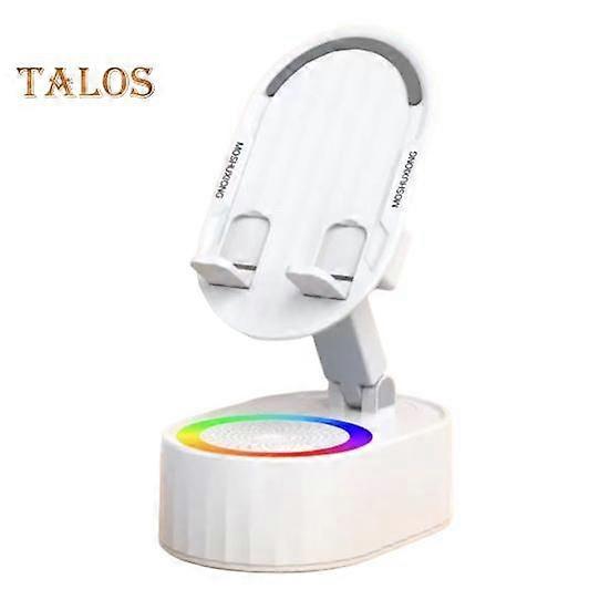 Phone Charger Speaker with Ambient Lighting High-Fidelity Sound Adjustable Lighting Bluetooth-Compatible Speaker Multi-Function Induction Phone