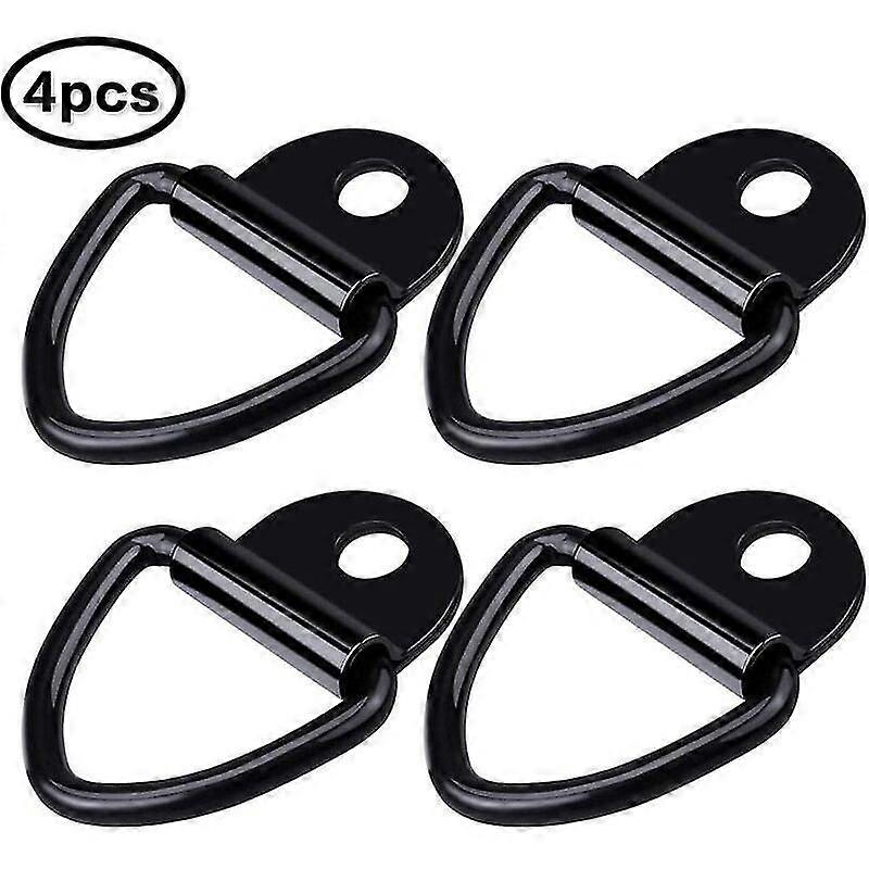 Trailer Tie Down Ring - Tie Down Ring Anchor Hook Anchor V-ring D-rings For Securing Car Loads, Trailer Tow Pull Hook,4pcs