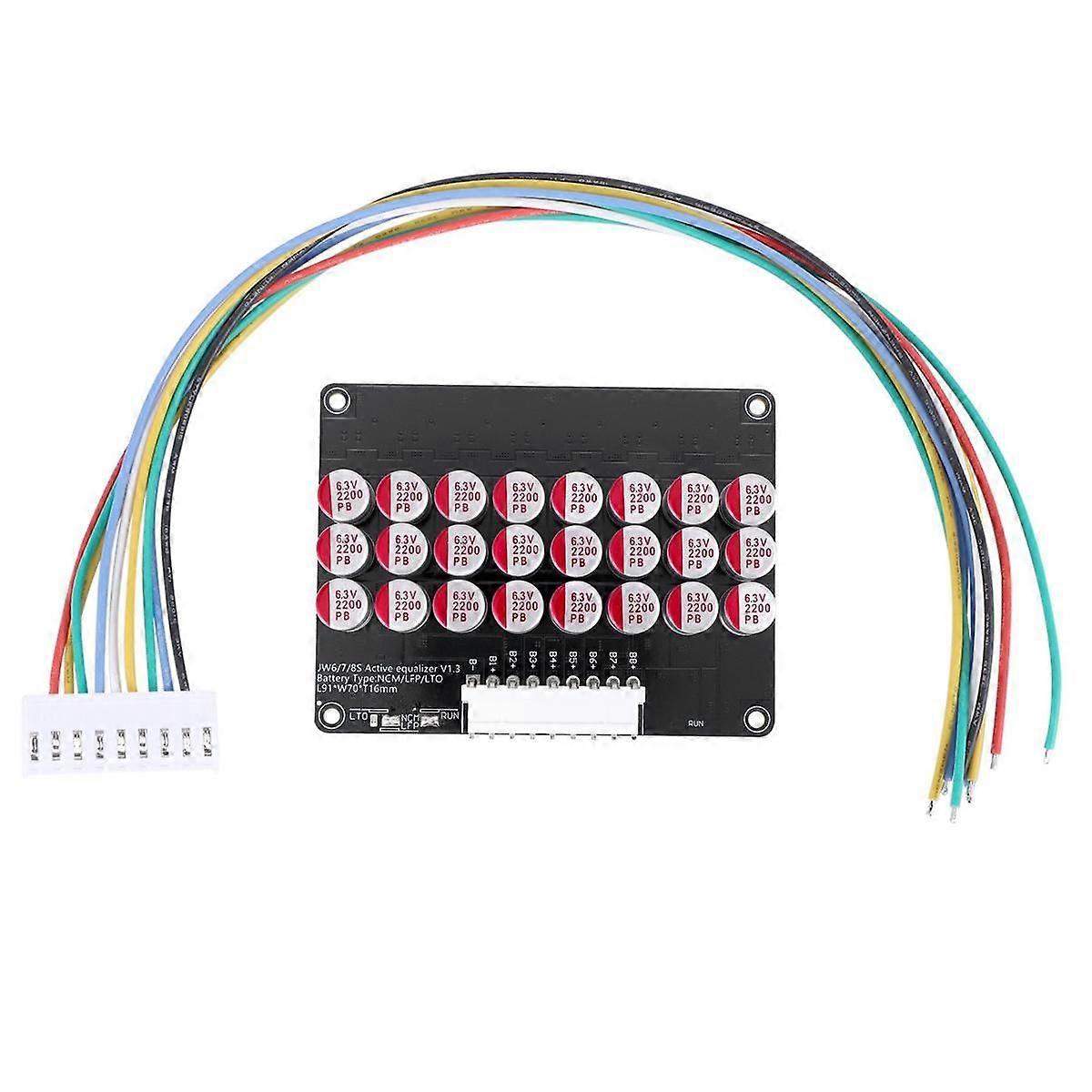 8S Active Equalizer Balancer Lifepo4 Lipo LTO Battery Energy Equalization Capacitor BMS Board