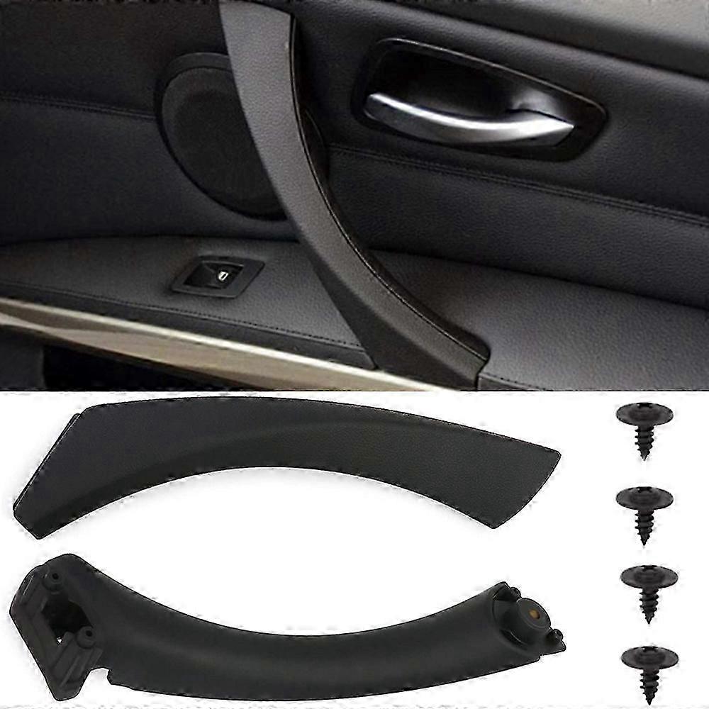 Black door handle inner handle right set for  3 Series E90 E91 Limo Sedan car handle