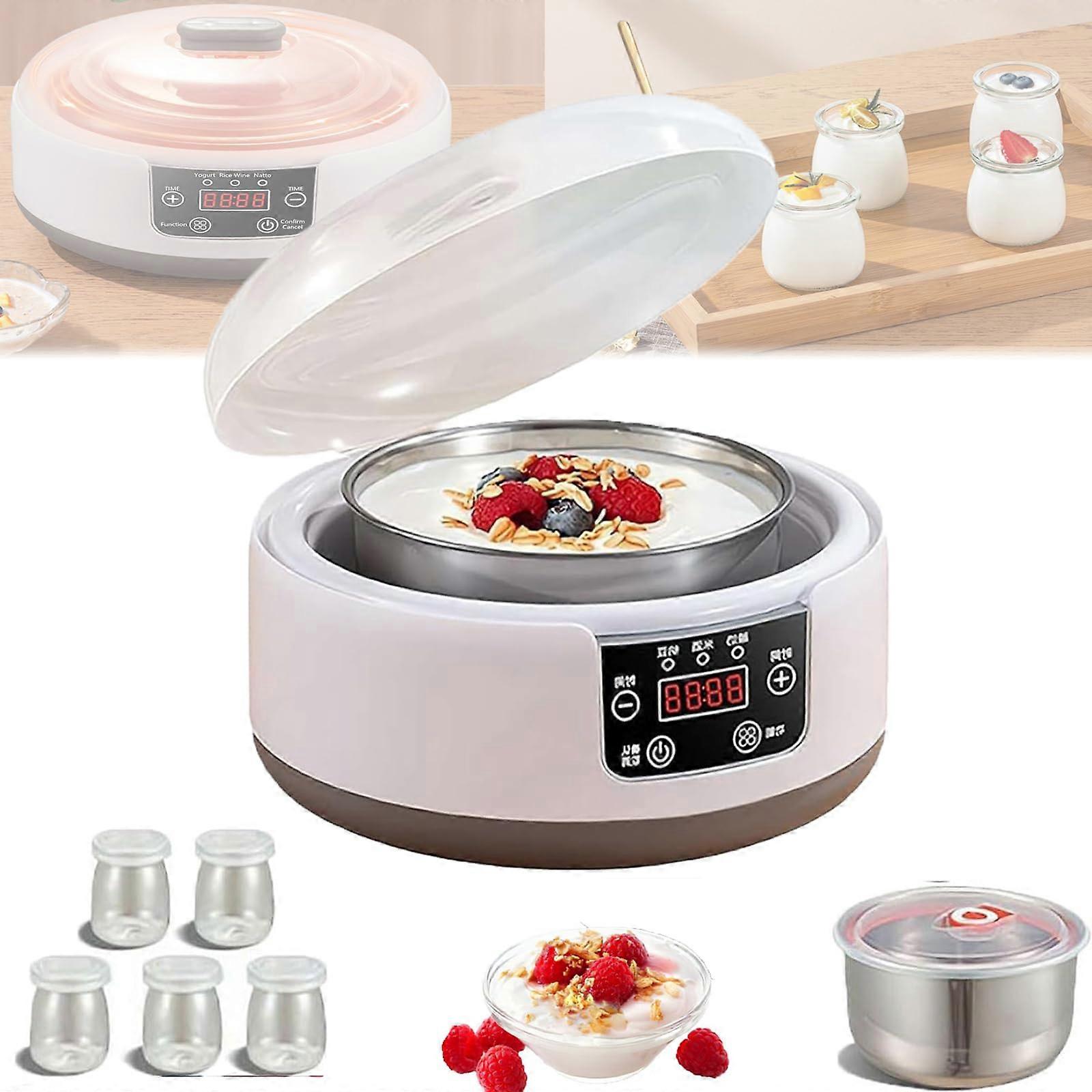 Probiotic Yogurt Maker 1.2L Automatic Machine with Temperature Control for Homemade Yogurt and Dairy Alternatives