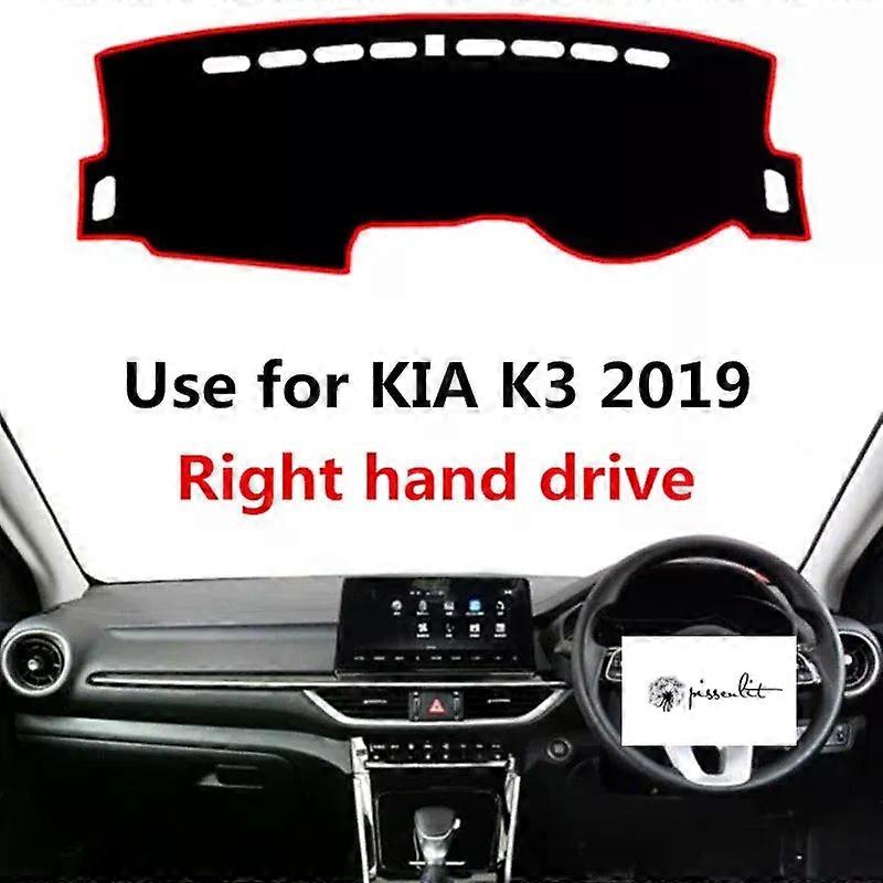 Pissenlit נגד אבק שמש צל רכב לוח מחוונים כיסוי מחצלת אביזרים עבור KIA K3 2019 יד ימין כונן מגן כרית