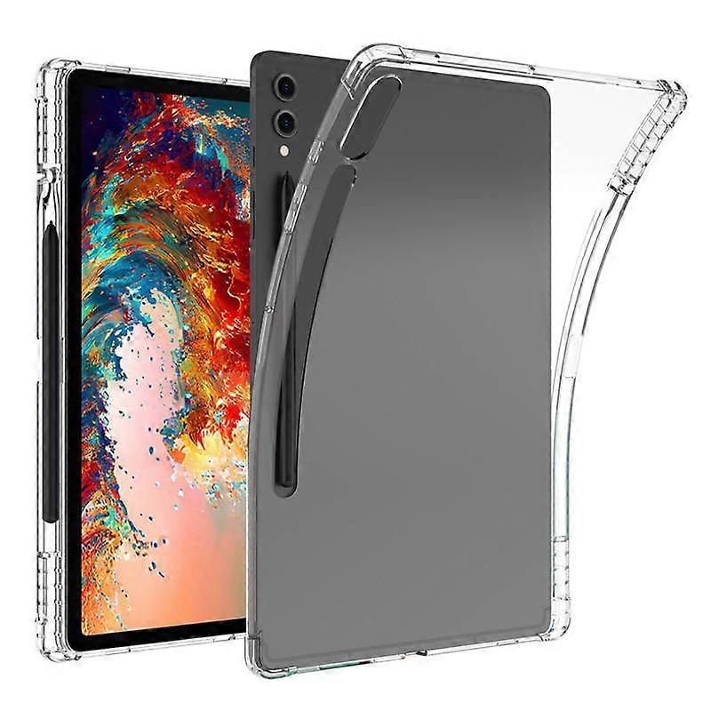 Altamente transparente TPU engrossar cantos à prova de choque capa protetora com slot para caneta para Samsung Galaxy Tab S8 + / S7 + / S7 FE
