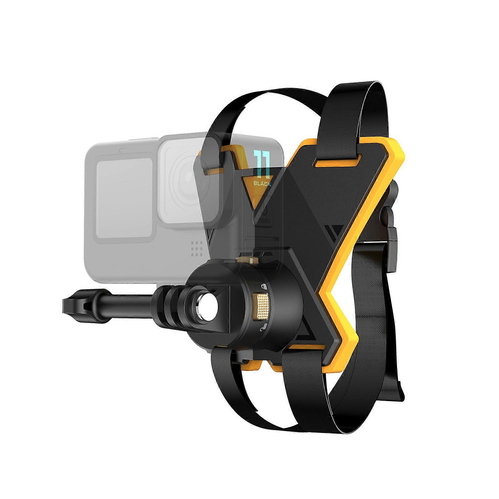 Magnetic GoPro Helmet Chin Strap Mount - Flexible POV Recording for All Motorcycle Helmets