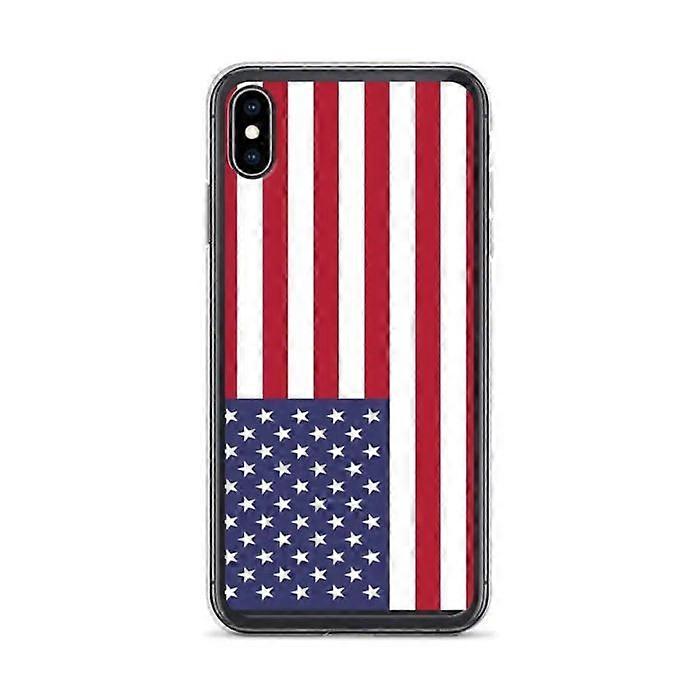 iPhone Case - Multicolor - United States Flag - Soft - Compatible with iPhone XS Max - Vertical