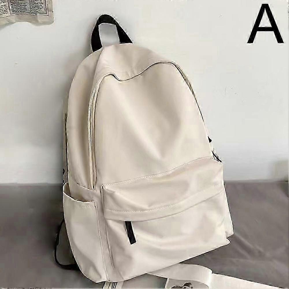 Backpack for Student Versatile Ins Sol id Color Backpack Large Capacity Backpac KB