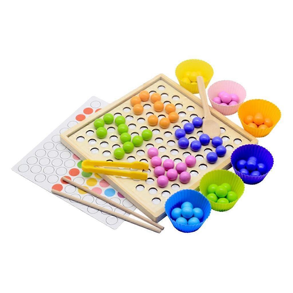 Memory Training Matching Pair Game Hands Brain Training Clip Beads Gift Kids