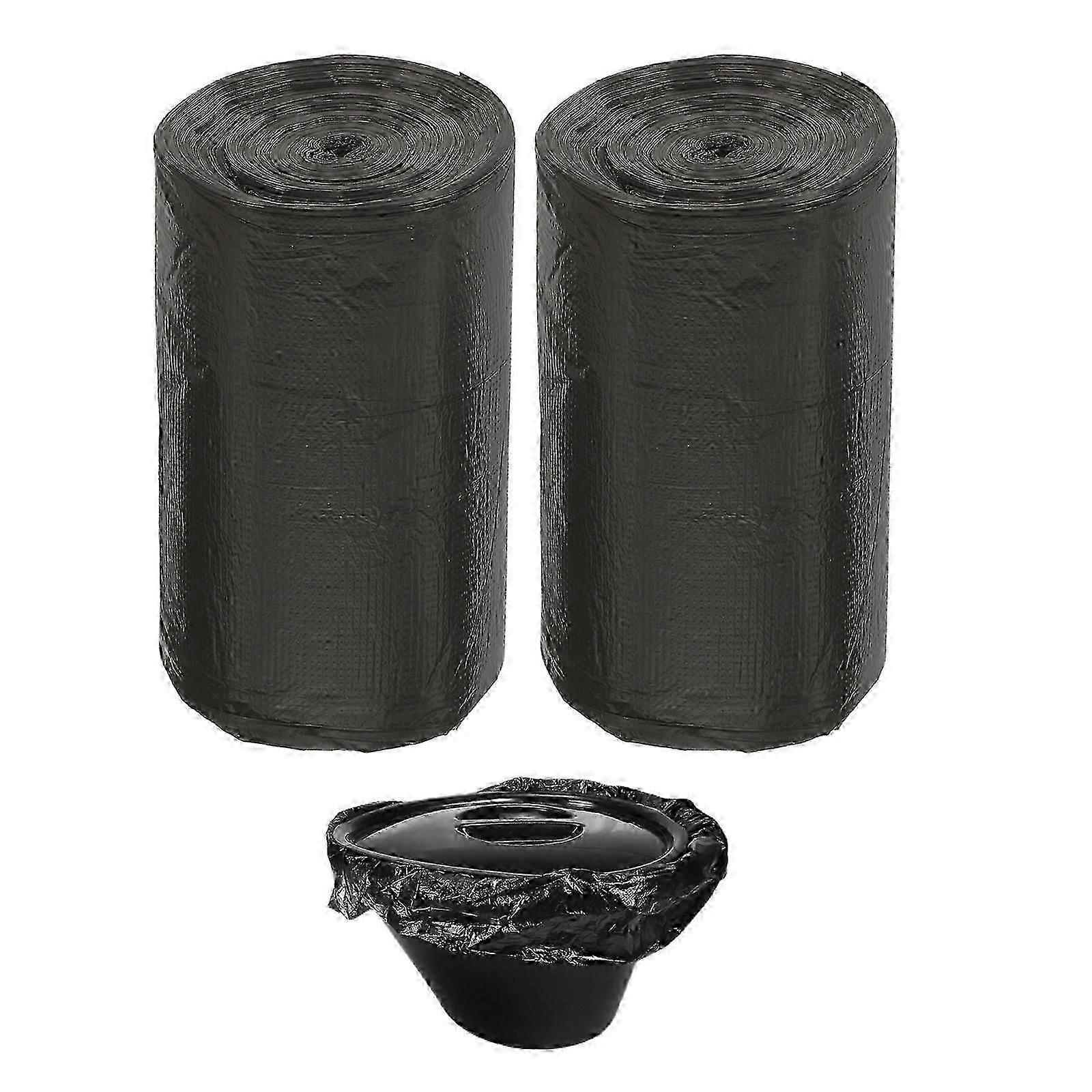 100Pcs Bærbare toalettposer Camping toalettposer Engangs toalettposer Toalettposer Keramikk Servant Bag