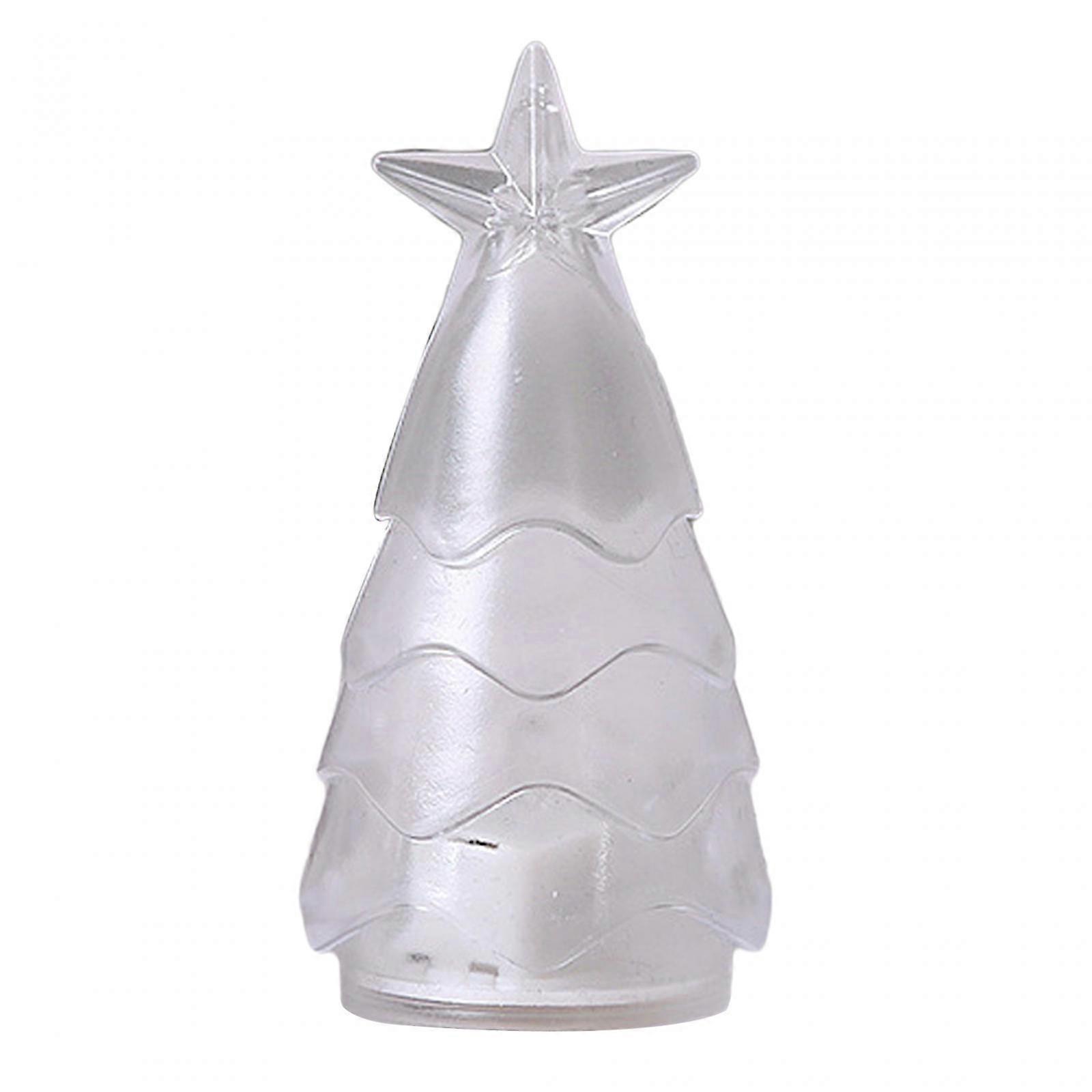 Christmas Tree Flameless Candle Table Centerpiece Tabletop Ornament for
