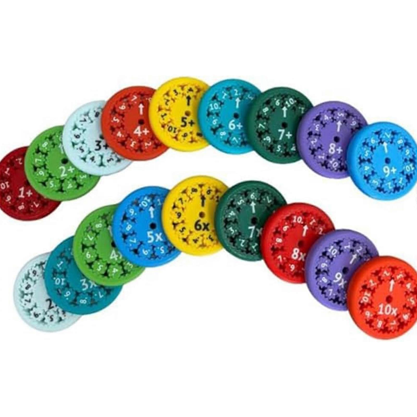 9Pcs Math Spinners Classroom Mathematics Teaching Aids Children Hands On Educational Toy Math Teaching Toy