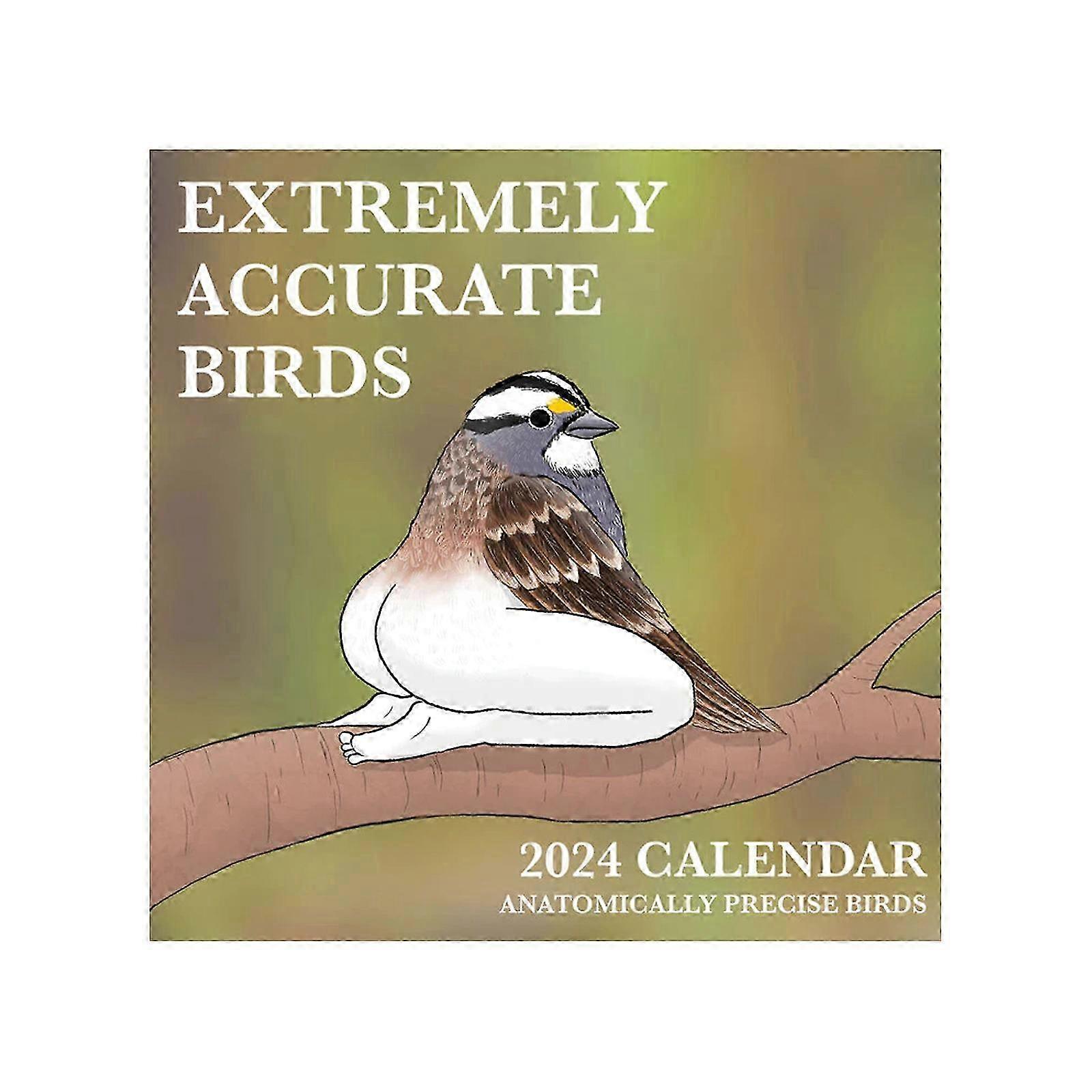 2024 Calendar Of Extremely Accurate Birds - Funny Wall Calendar 2025