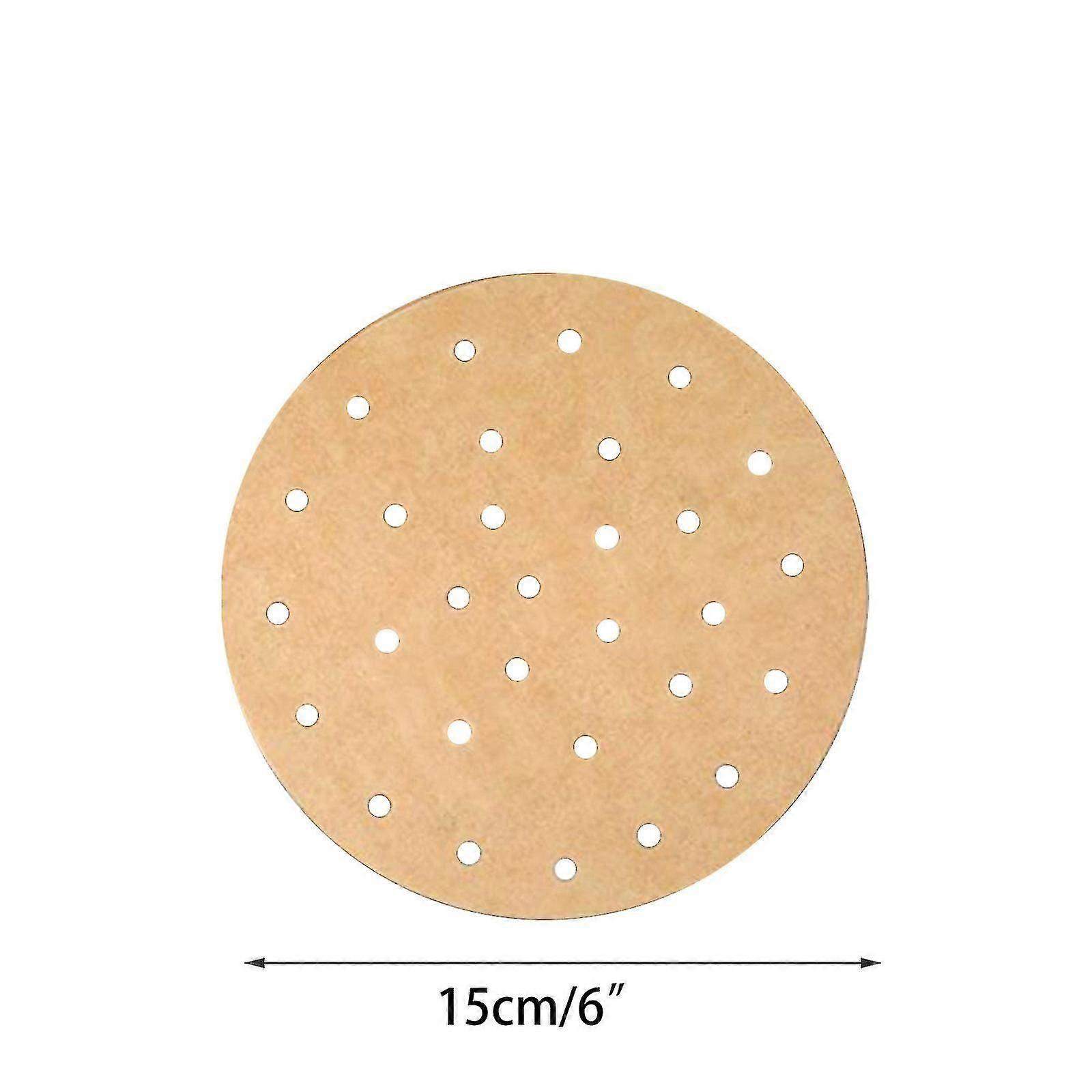 100pcs Non-stick Air Fryer Pad Paper Household Barbecue Paper Oven Baking Paper Steamer Paper