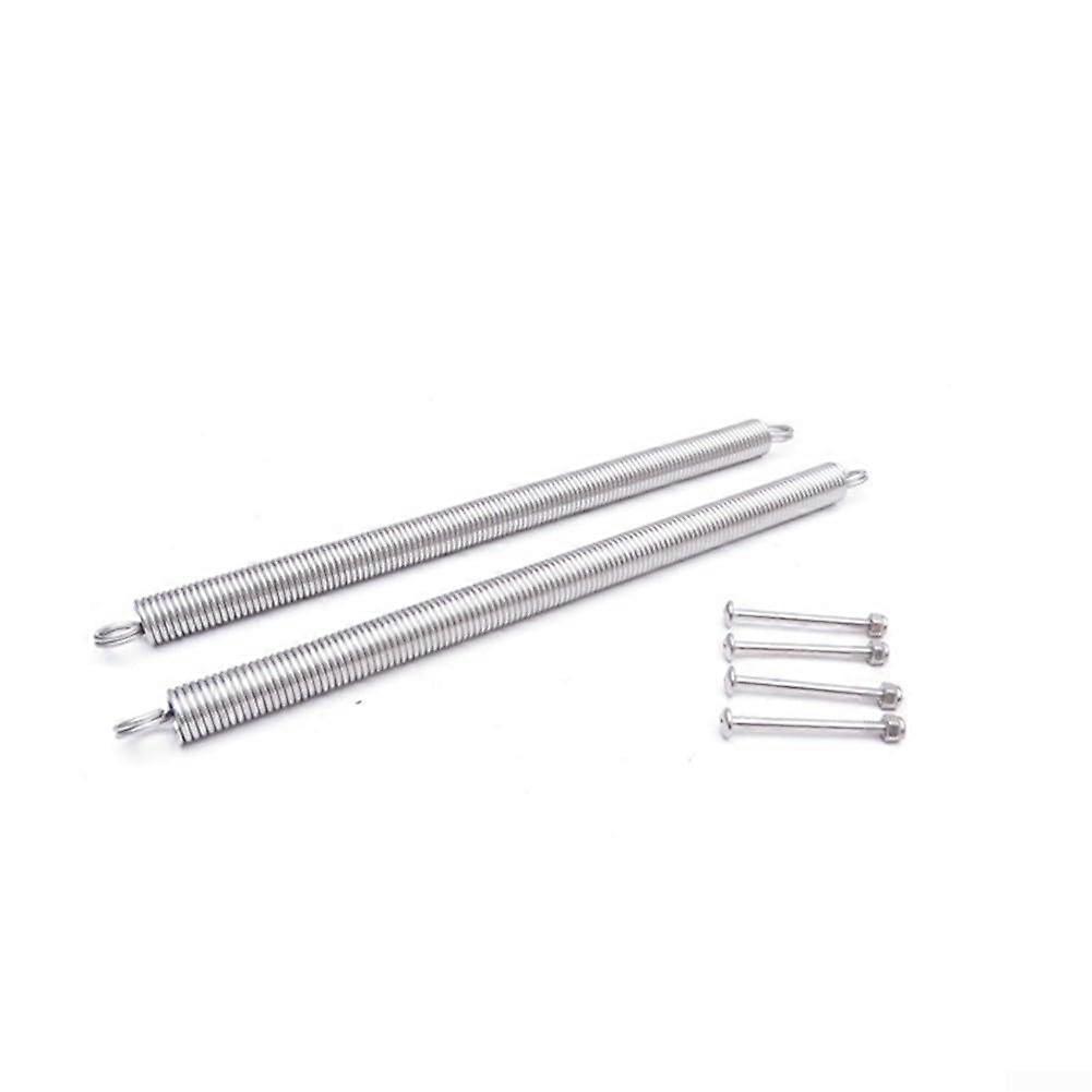 Diving Fin Strap Spring Replacement Set Stainless Steel with Screws L 26cm