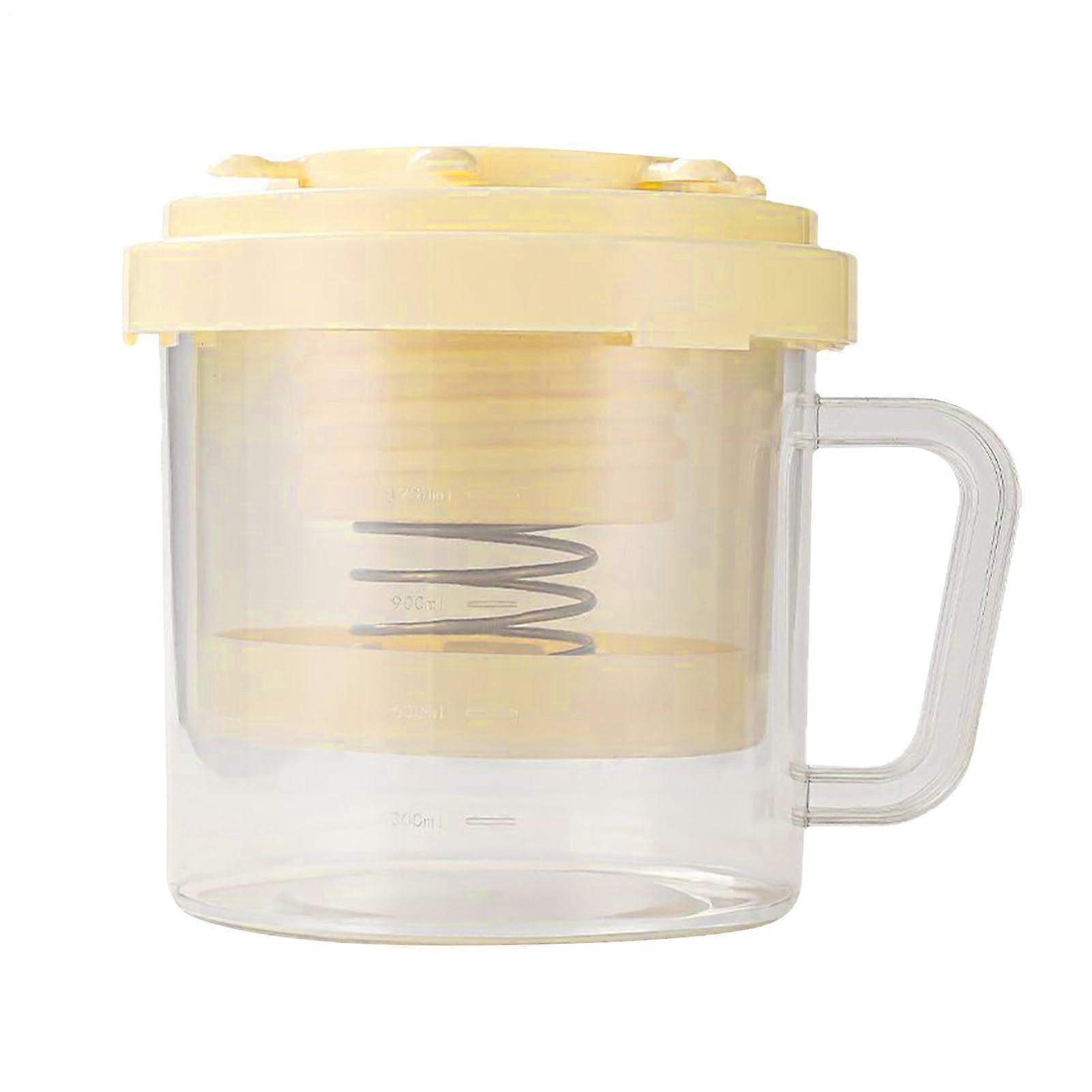 Cheese Strainer Fine Mesh Dry Yogurt Strainer for Milk Whey Separation, Juice Extraction, Soup Preparation, Light Yellow