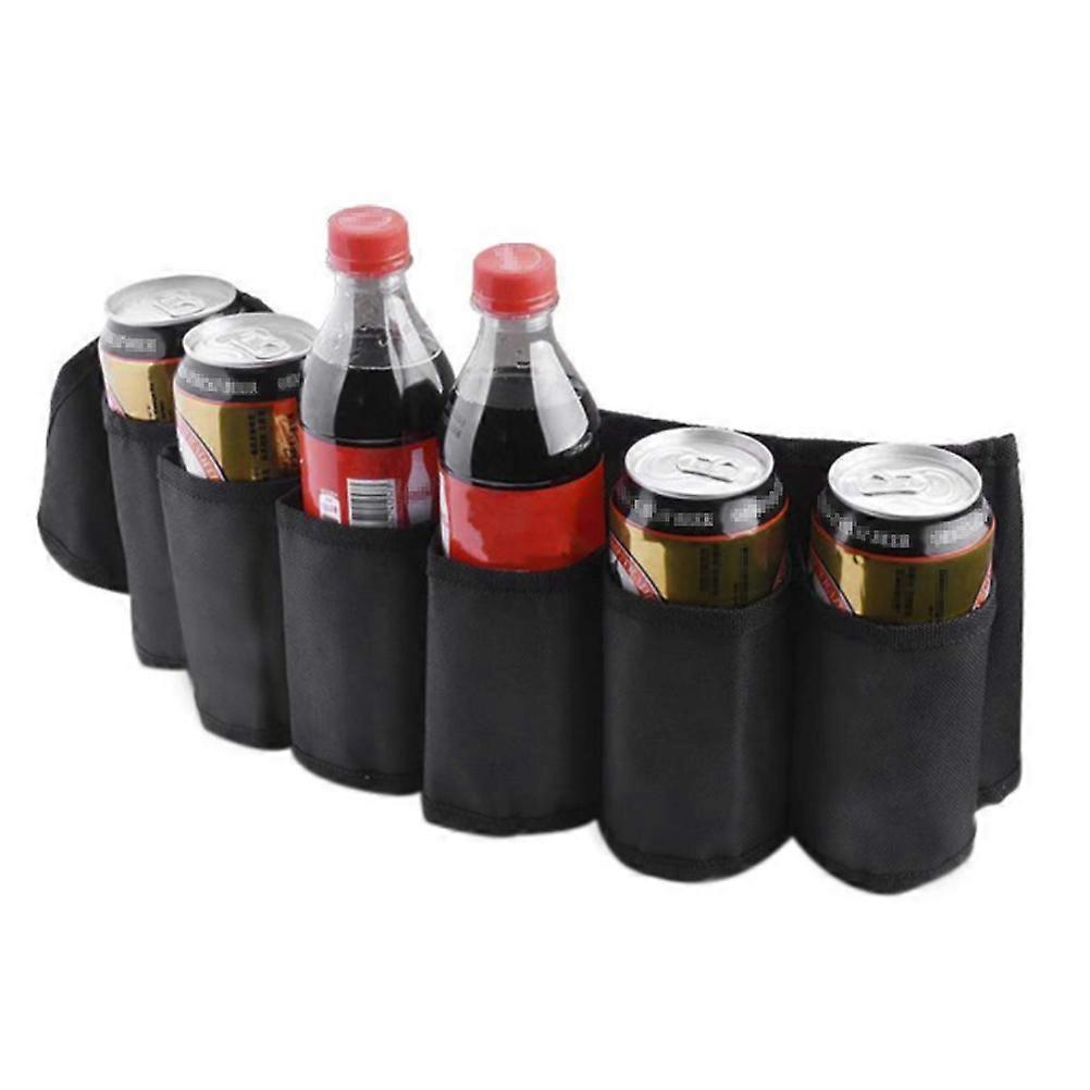 適応可能な飲料ウエストコンパニオン:調節可能なビールホルスターベルト、6パックドリンクキャリア、アウトドアアドベンチャーや集まりに最適、含まれています
