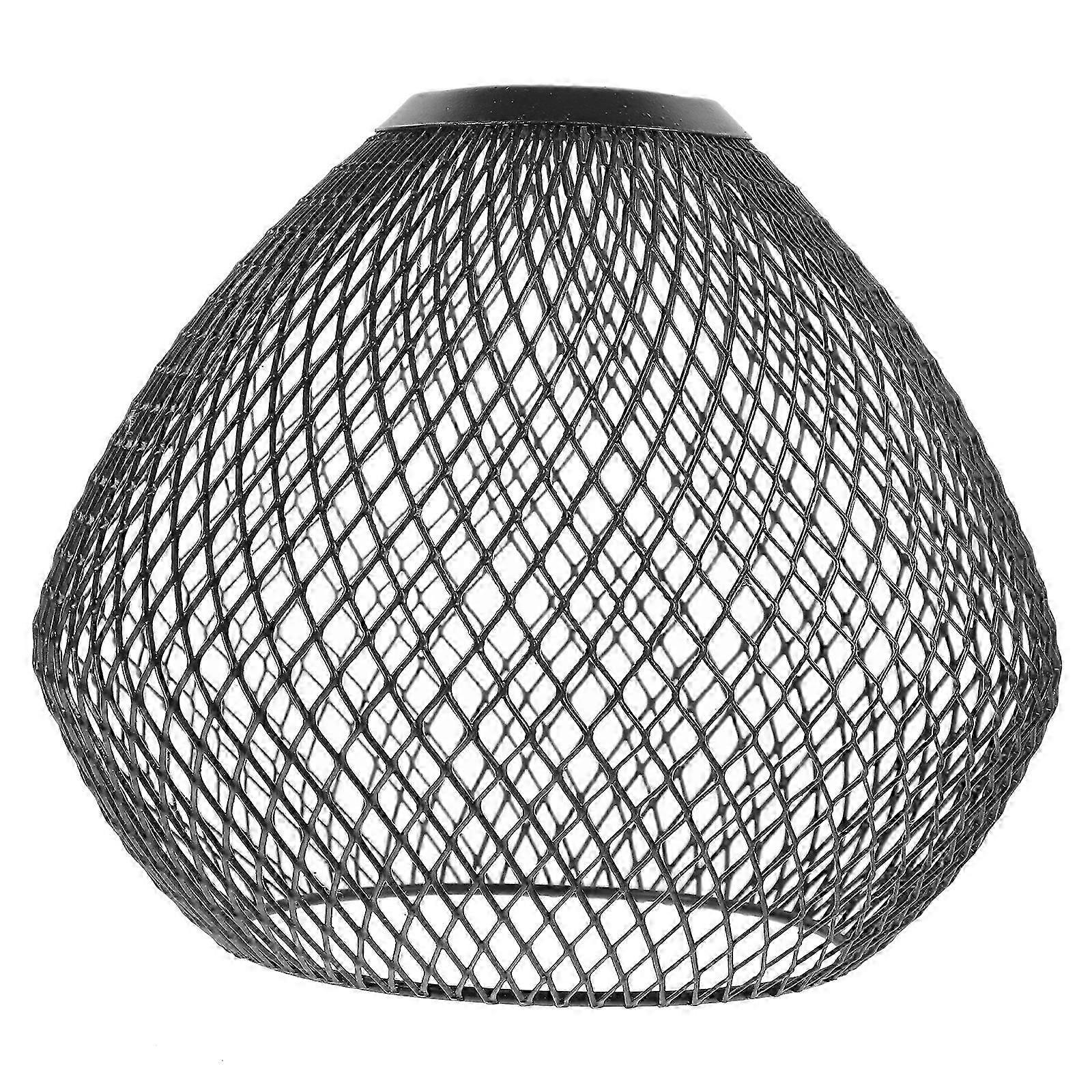 ブラックダイニングルームシャンデリアランプシェード16x16x13cm交換シェード