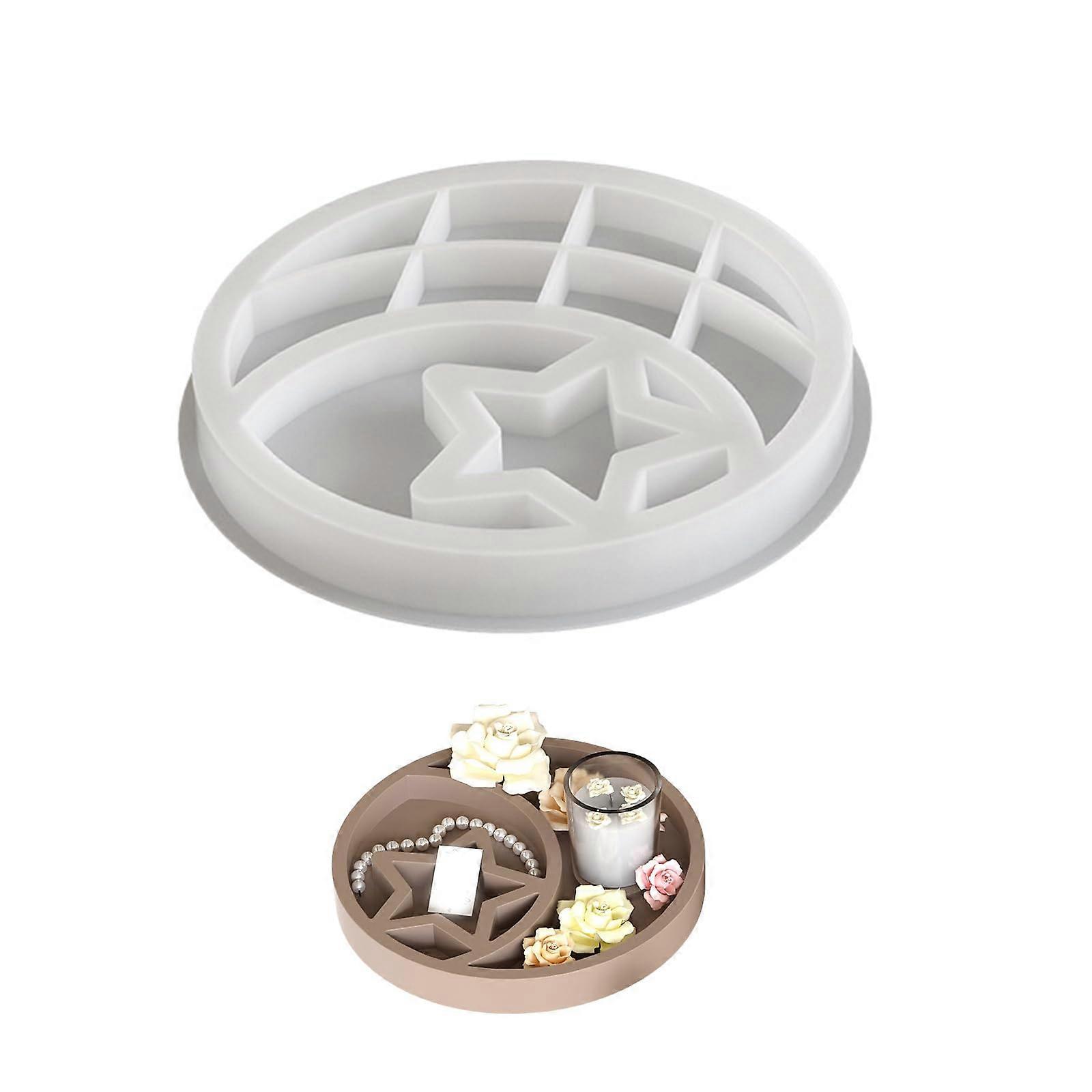 Flexible Robust Silicone Mold For Creating Unique Star And Moon Designs Home Storage Table Solution Organization