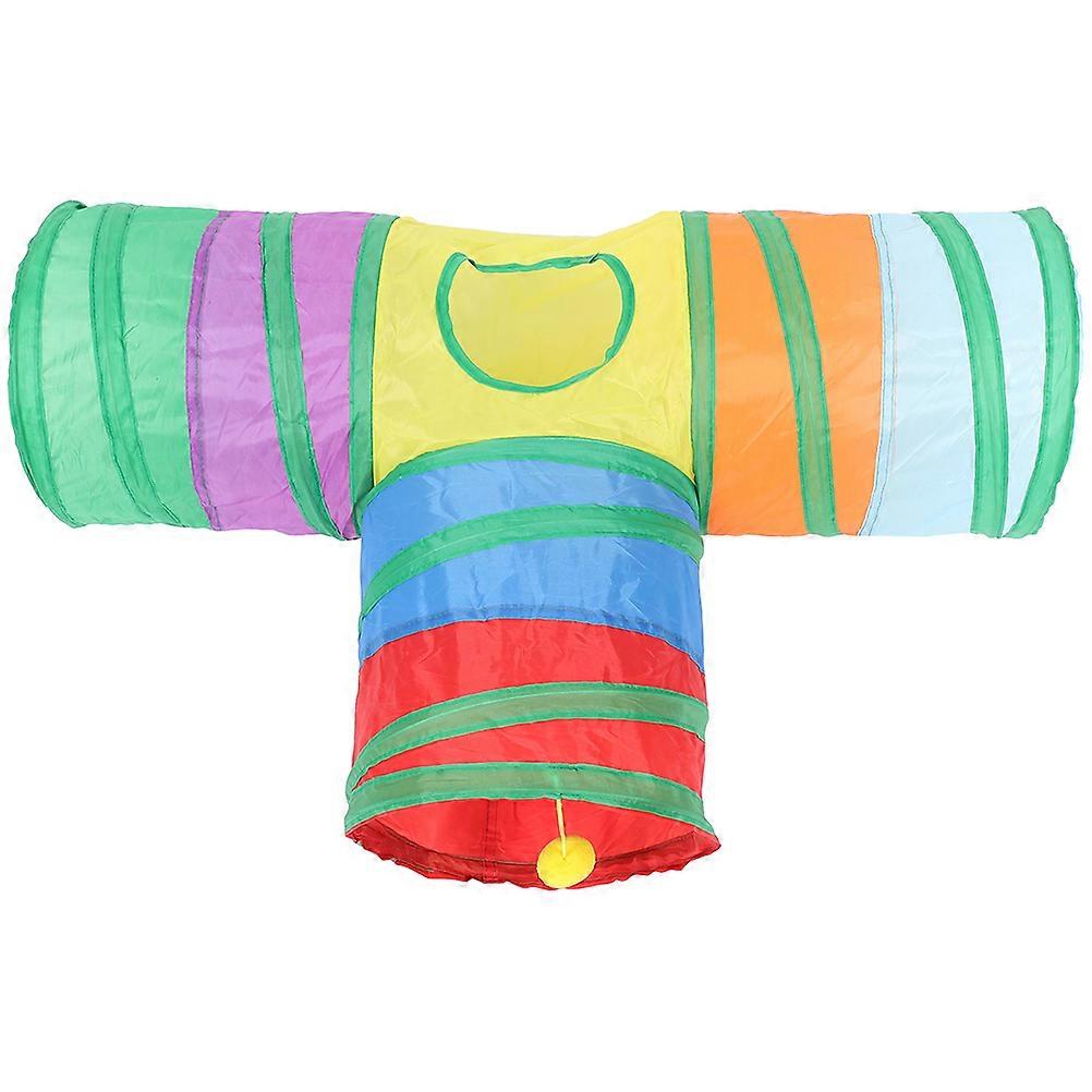 小動物のためのインタラクティブなウサギトンネル – 耐久性があり、傷がつきにくいデザインの折りたたみ式バニーチューブ、ウサギ用の軽量でポータブルな隠れ家、