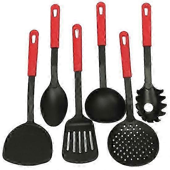 6 Piece Sets Cooking Tools Spoon Utensils Nylon Spatula Home Kitchen Cookware