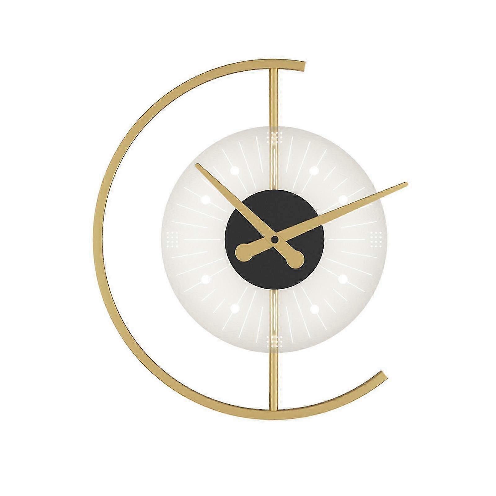 Nordic Style Wall Clock Lamp for Indoor Use in Stairs, Living Room, and Bathroom with Warm White Light