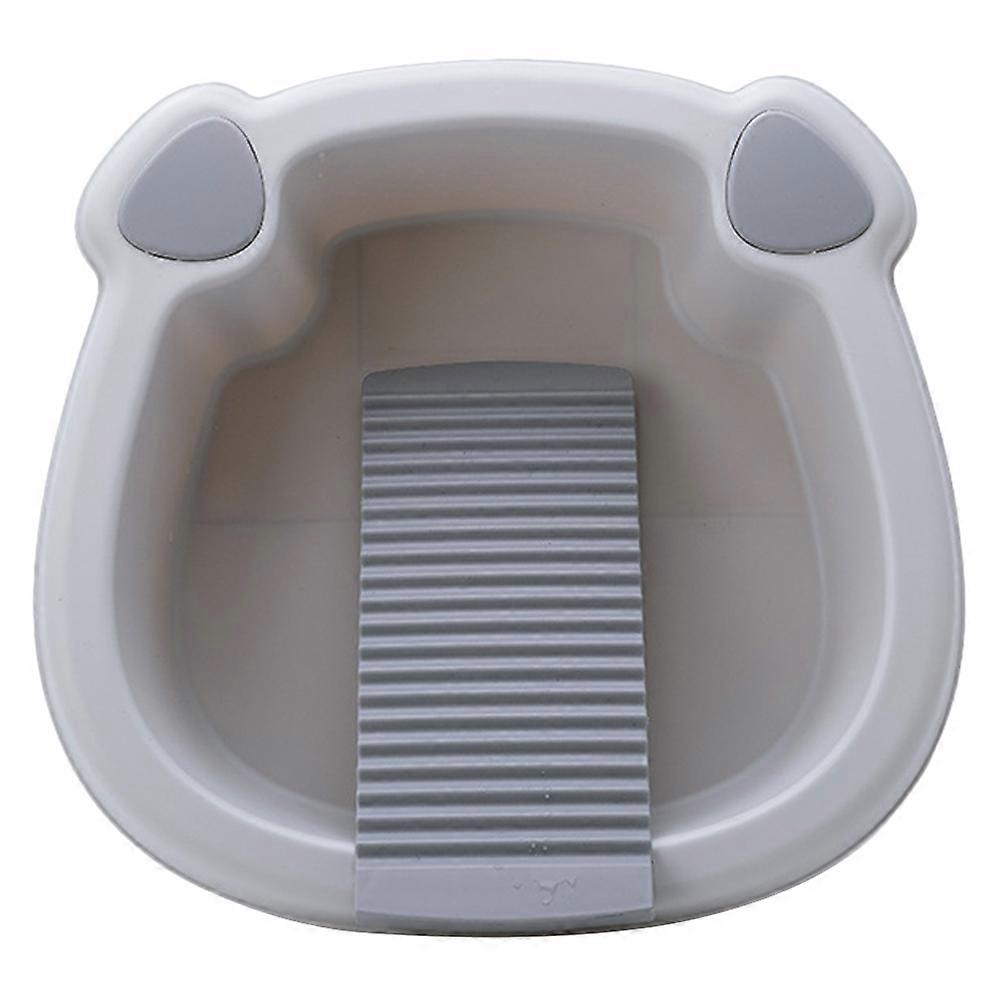 Compact Wash Basin with Laundry Board for Baby Care, Travel, and Camping Use