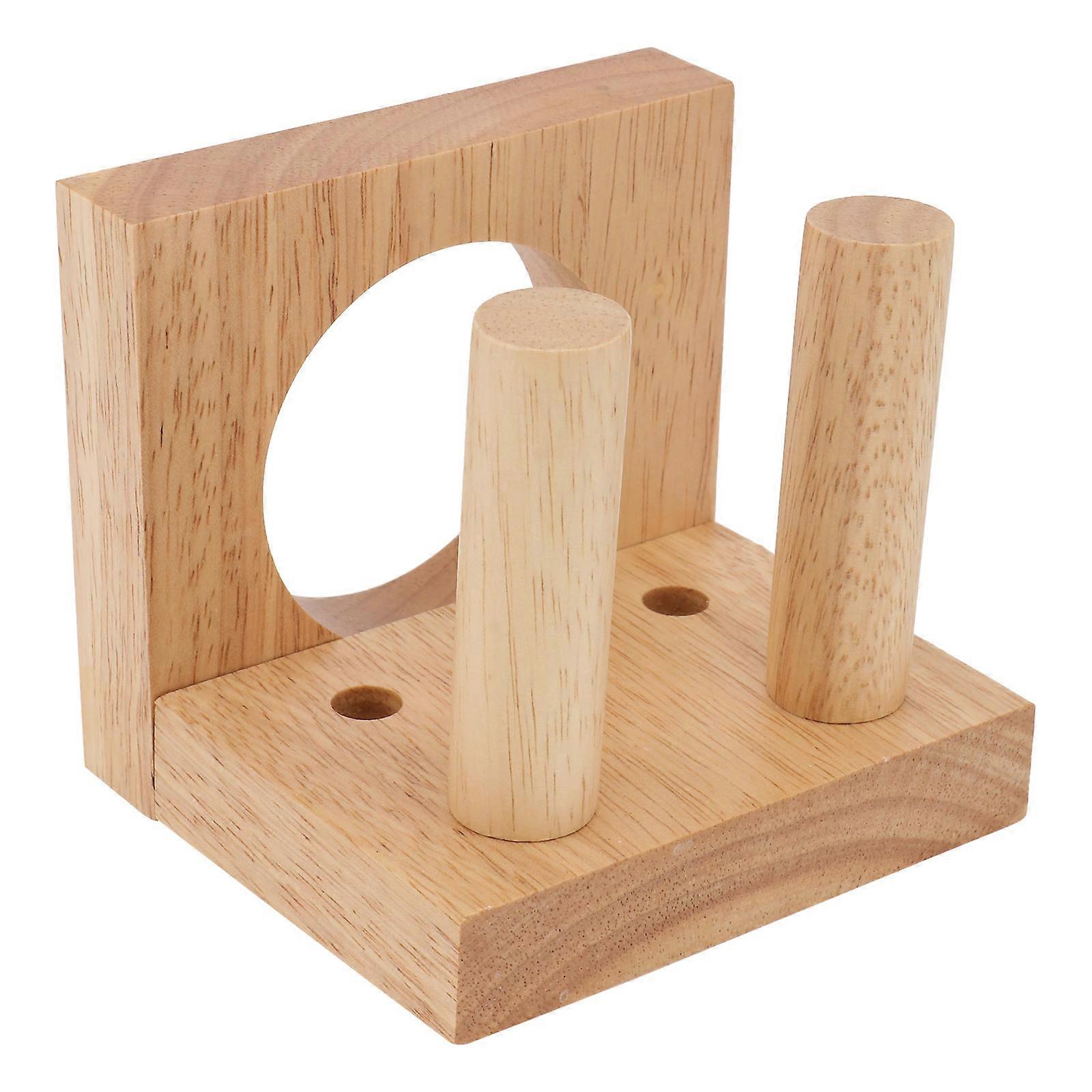 Wooden Baseball Bat Holder Vertical Rack for Home Display Made of Synthetic Material Chocolate