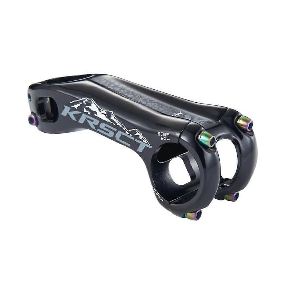 Bicycle Stem, 3D Forging, HighStrength Mountain Bike Stem, 20 Degrees, 80/90/100 mm Length Bicycle Handlebar Increase (Black 100 mm)