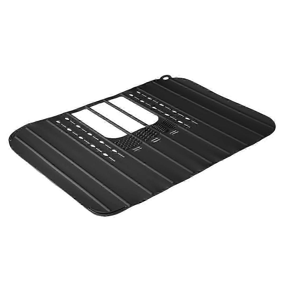 Foldable Sink Cover Mat Space Saving Bathroom Organizer Makeup Brush Cleaning Mat A