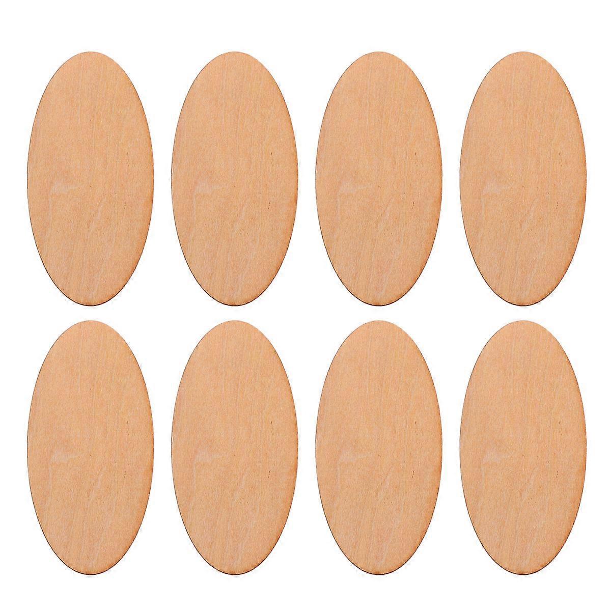 Wooden Oval Tags for Art Projects, Lightweight and Durable, Enhance Your Designs