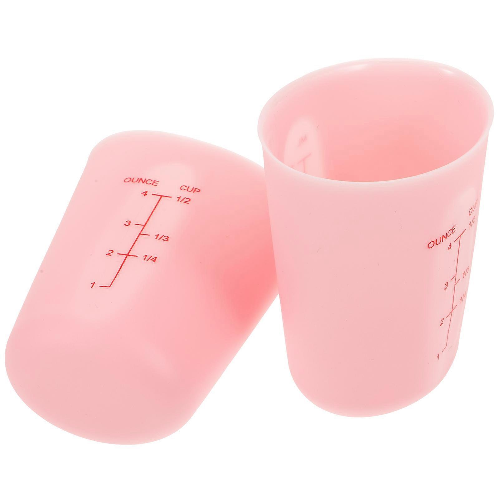 Silicone Measuring Cups Set of Resistant Graduated Mixing Cups with Dual Scale for Cooking and Baking Liquids and Dry Ingredients