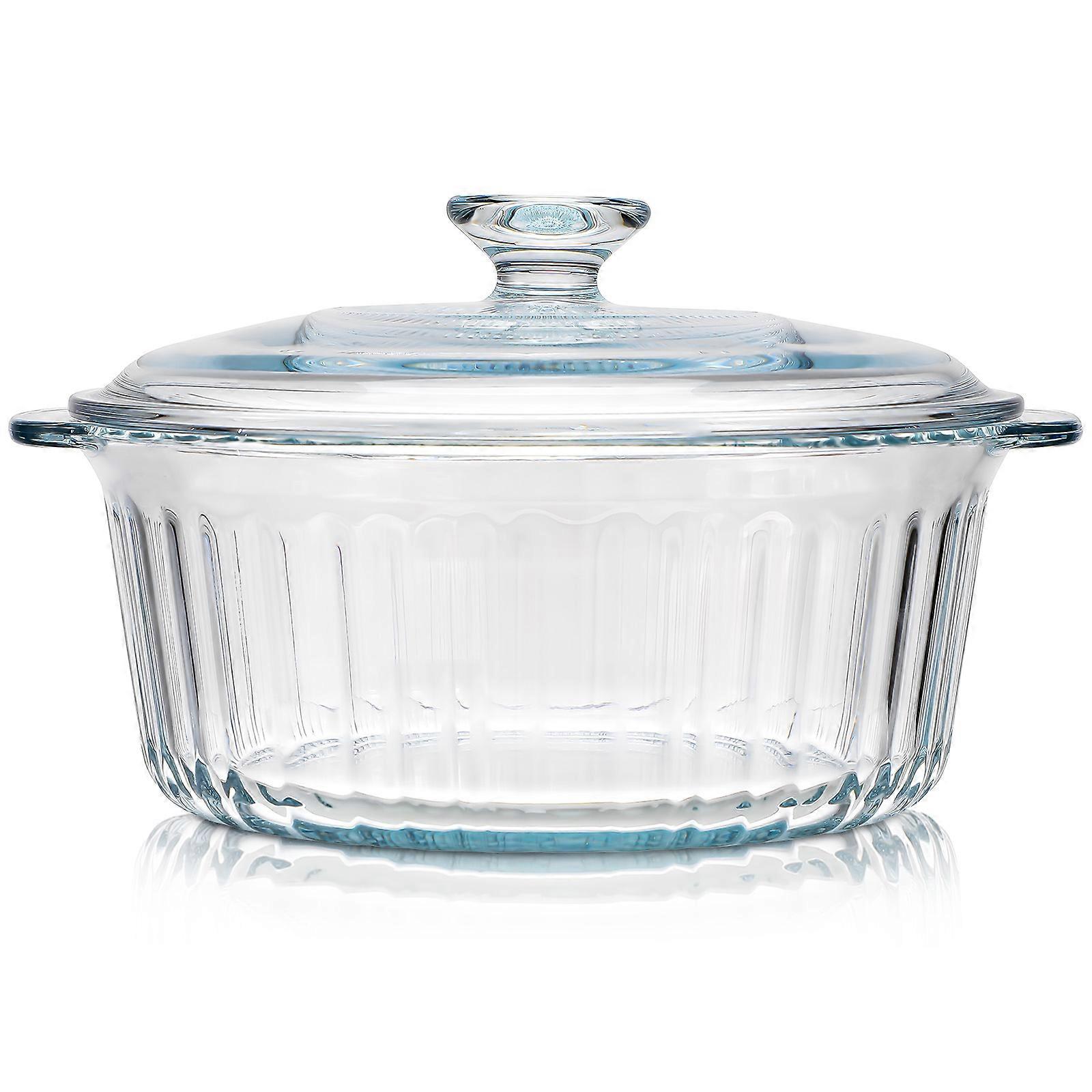 Round Oven Glassware with Lid, Combining Functionality and Aesthetic Appeal