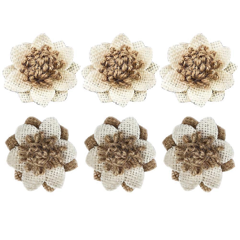 Burlap Craft Flowers, Perfect for DIY Projects and Event Decorations