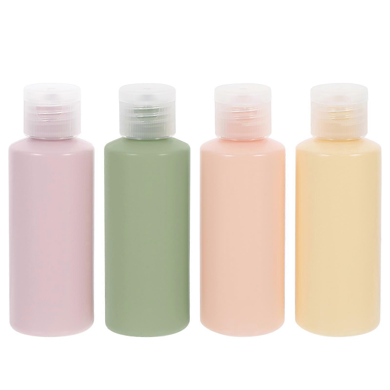 4Pcs Portable Travel Containers Toiletries Bottles Leak Proof